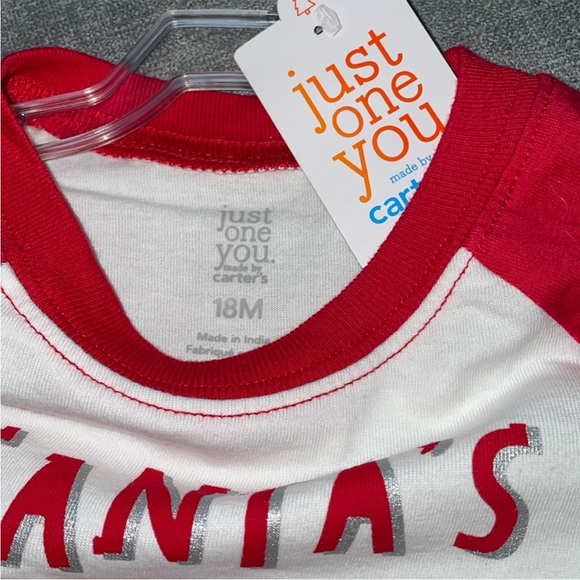 Carters Just One You Santa's Helper Christmas Reindeer Long Sleeve Shirt - Picture 3 of 3